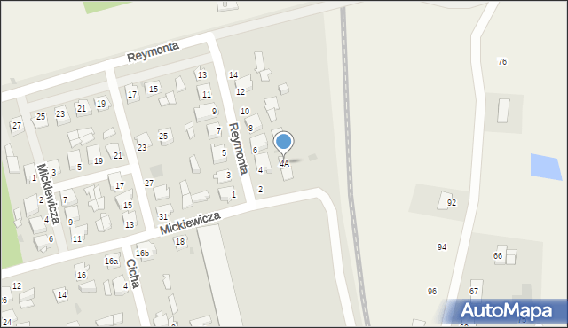 Sępólno Krajeńskie, Reymonta Władysława, 4A, mapa Sępólno Krajeńskie