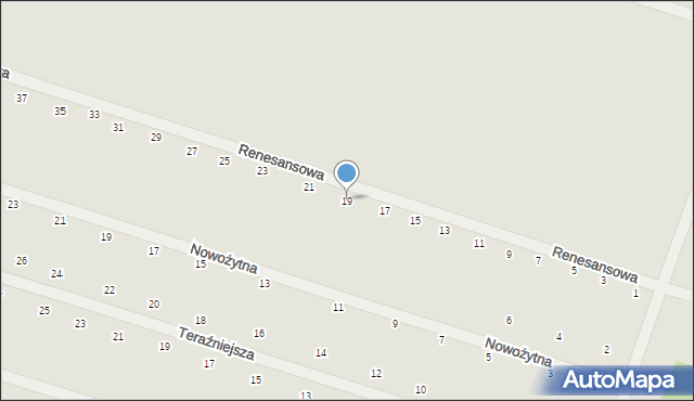 Serock, Renesansowa, 19, mapa Serock