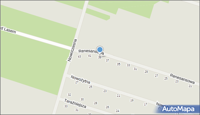 Serock, Renesansowa, 39, mapa Serock