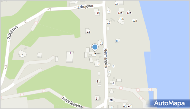 Serock, Retmańska, 7, mapa Serock