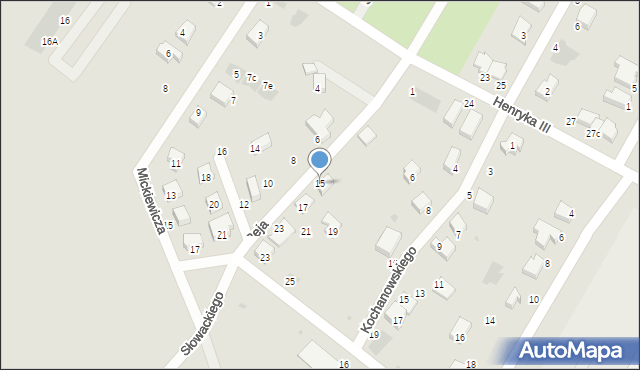 Siechnice, Reja Mikołaja, 15, mapa Siechnice