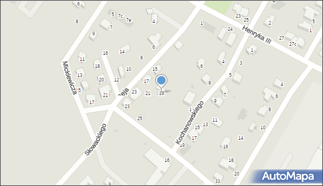 Siechnice, Reja Mikołaja, 19, mapa Siechnice