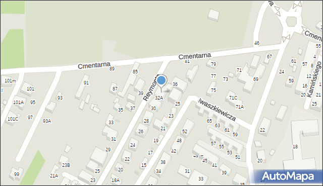 Siedlce, Reymonta Władysława, 34, mapa Siedlce