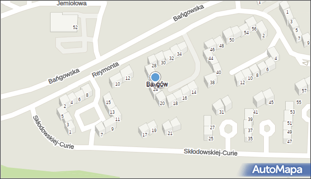 Siemianowice Śląskie, Reymonta Władysława, 24, mapa Siemianowice Śląskie