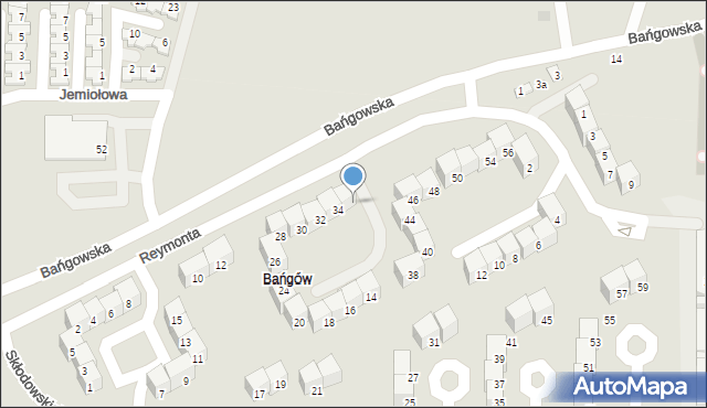 Siemianowice Śląskie, Reymonta Władysława, 36, mapa Siemianowice Śląskie