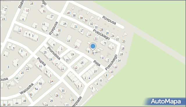 Siemianowice Śląskie, Reja Mikołaja, 6, mapa Siemianowice Śląskie