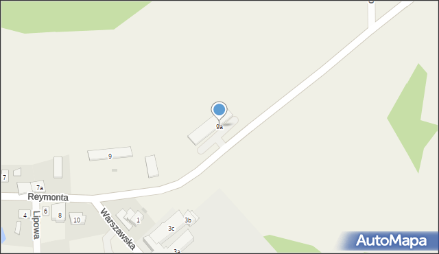 Siemiątkowo, Reymonta Władysława, 9a, mapa Siemiątkowo