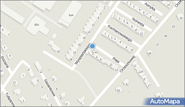 Sieradz, Reja Mikołaja, 2, mapa Sieradz