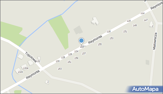 Sieradz, Reymonta Władysława, 122, mapa Sieradz