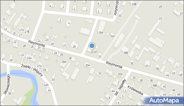 Sierpc, Reymonta Władysława, 29c, mapa Sierpc