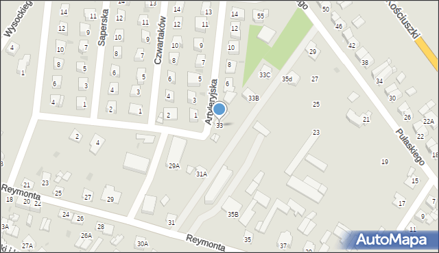 Sierpc, Reymonta Władysława, 33, mapa Sierpc