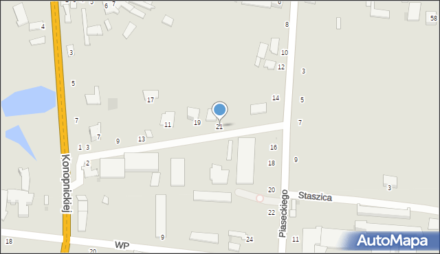 Skaryszew, Reymonta Władysława, 21, mapa Skaryszew