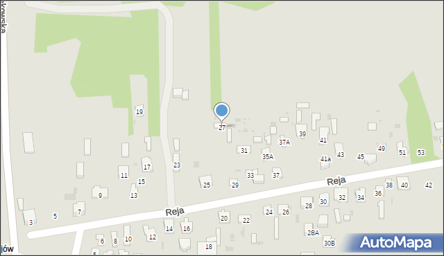 Skarżysko-Kamienna, Reja Mikołaja, 27, mapa Skarżysko-Kamienna