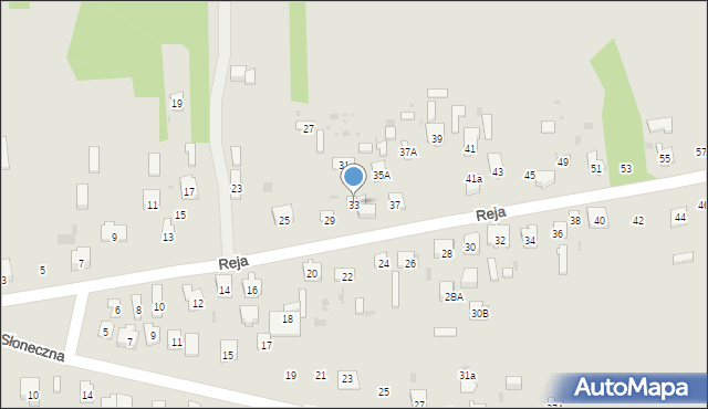 Skarżysko-Kamienna, Reja Mikołaja, 33, mapa Skarżysko-Kamienna
