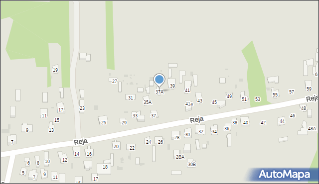 Skarżysko-Kamienna, Reja Mikołaja, 37A, mapa Skarżysko-Kamienna
