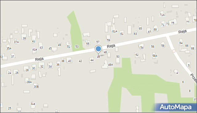 Skarżysko-Kamienna, Reja Mikołaja, 46, mapa Skarżysko-Kamienna
