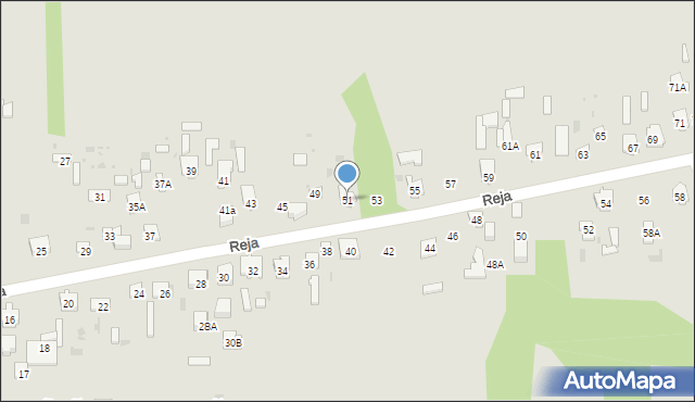 Skarżysko-Kamienna, Reja Mikołaja, 51, mapa Skarżysko-Kamienna