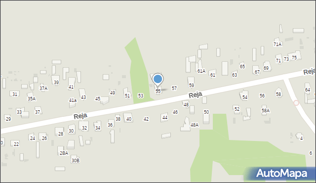 Skarżysko-Kamienna, Reja Mikołaja, 55, mapa Skarżysko-Kamienna