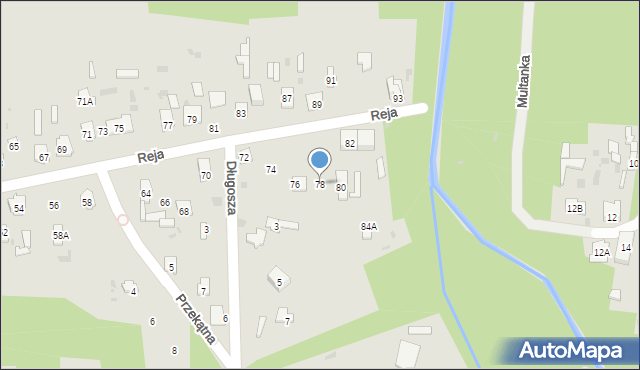Skarżysko-Kamienna, Reja Mikołaja, 78, mapa Skarżysko-Kamienna