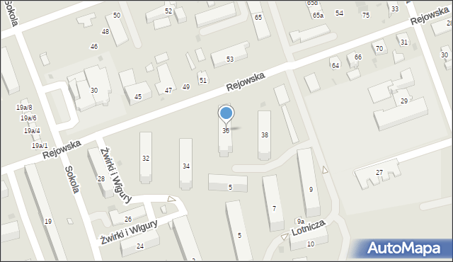 Skarżysko-Kamienna, Rejowska, 36, mapa Skarżysko-Kamienna