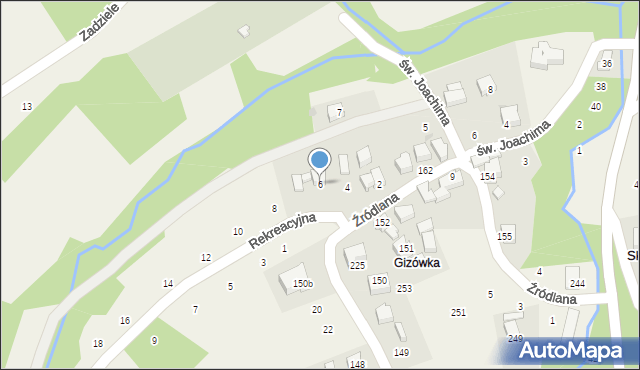 Skawinki, Rekreacyjna, 6, mapa Skawinki