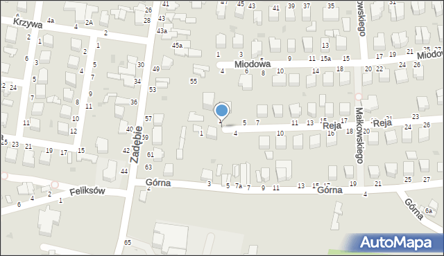 Skierniewice, Reja Mikołaja, 2, mapa Skierniewic