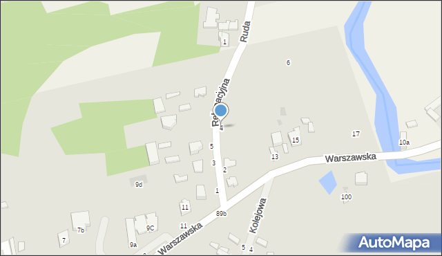 Skierniewice, Rekreacyjna, 4, mapa Skierniewic