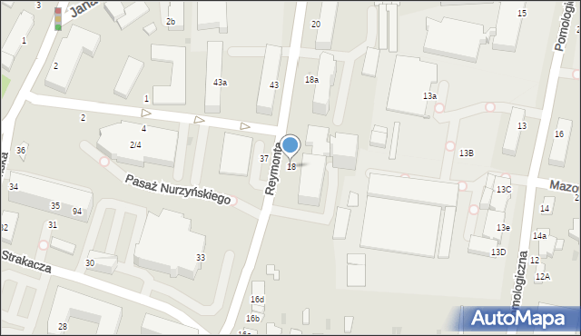 Skierniewice, Reymonta Władysława, 18, mapa Skierniewic