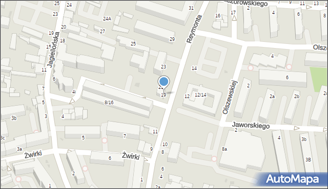 Skierniewice, Reymonta Władysława, 19, mapa Skierniewic