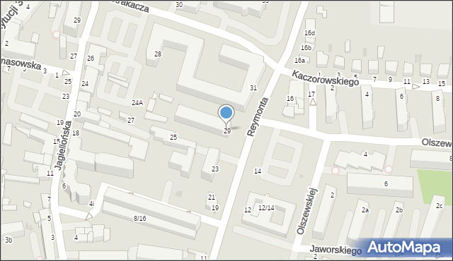 Skierniewice, Reymonta Władysława, 29, mapa Skierniewic