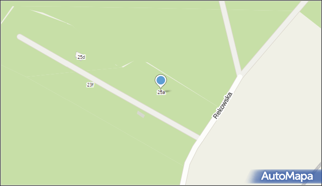 Skorzewo, Rekowska, 25a, mapa Skorzewo