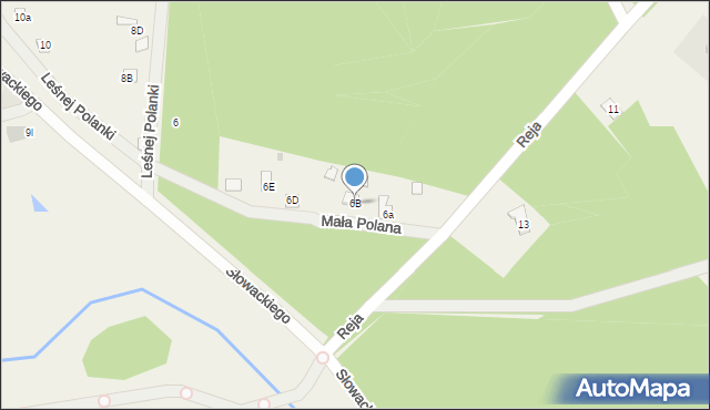 Skrzeszew, Reja Mikołaja, 6b, mapa Skrzeszew