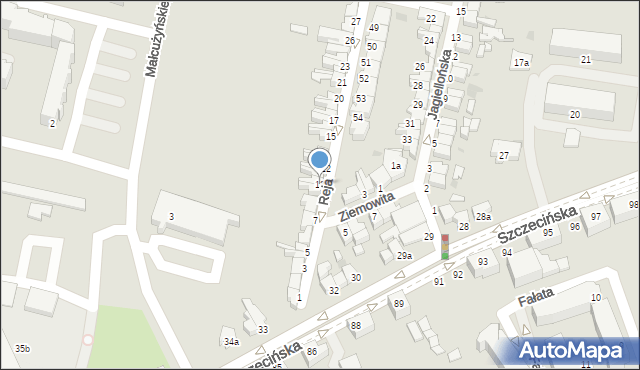 Słupsk, Reja Mikołaja, 10, mapa Słupska