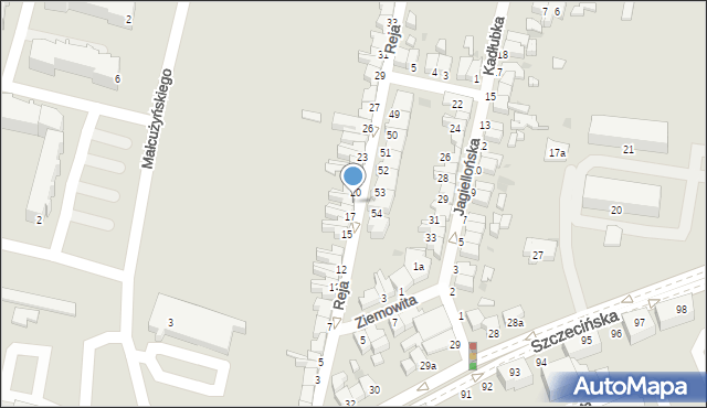 Słupsk, Reja Mikołaja, 19, mapa Słupska