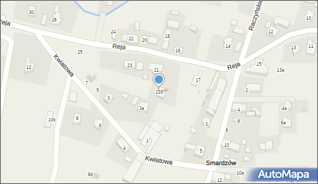Smardzów, Reja Mikołaja, 21b, mapa Smardzów