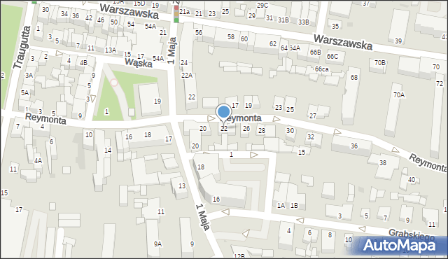 Sochaczew, Reymonta Władysława, 22, mapa Sochaczew