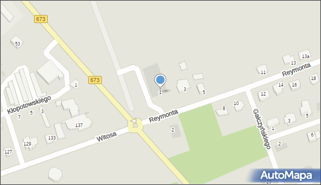 Sokółka, Reymonta Władysława, 1, mapa Sokółka