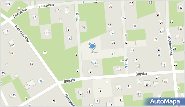 Sokolniki-Las, Reja Mikołaja, 5, mapa Sokolniki-Las