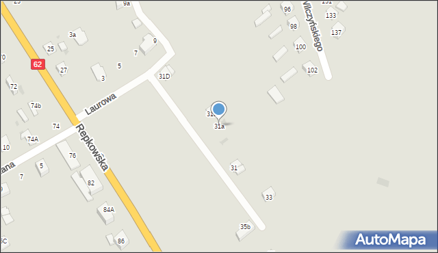 Sokołów Podlaski, Repkowska, 31a, mapa Sokołów Podlaski