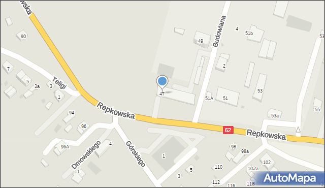 Sokołów Podlaski, Repkowska, 47, mapa Sokołów Podlaski