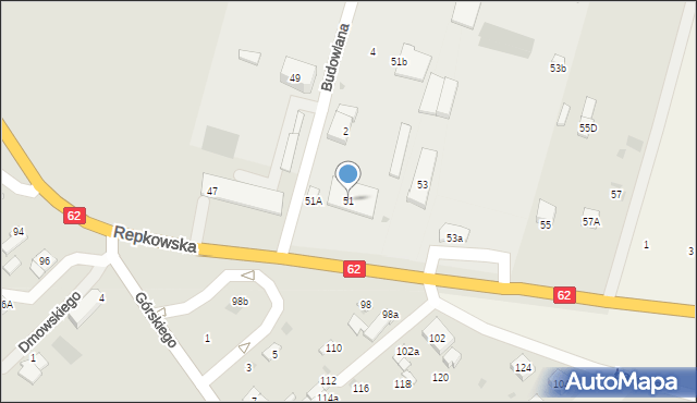 Sokołów Podlaski, Repkowska, 51, mapa Sokołów Podlaski