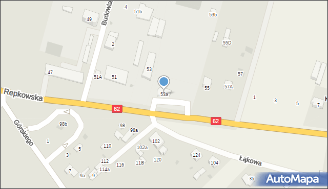 Sokołów Podlaski, Repkowska, 53a, mapa Sokołów Podlaski