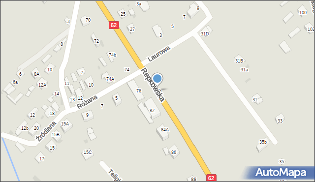 Sokołów Podlaski, Repkowska, 82b, mapa Sokołów Podlaski