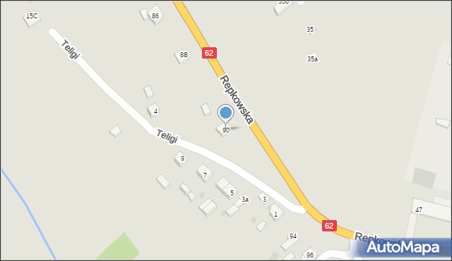 Sokołów Podlaski, Repkowska, 90, mapa Sokołów Podlaski