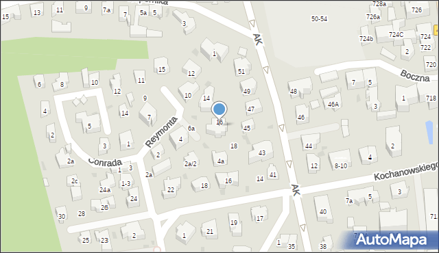 Sopot, Reymonta Władysława, 6, mapa Sopotu