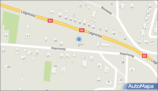 Środa Śląska, Reymonta Władysława, 2C, mapa Środa Śląska