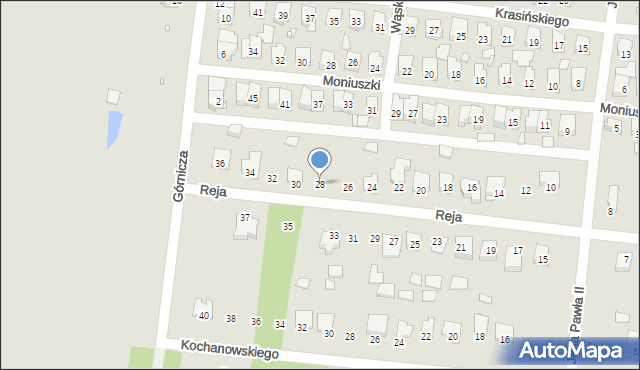 Stąporków, Reja Mikołaja, 28, mapa Stąporków