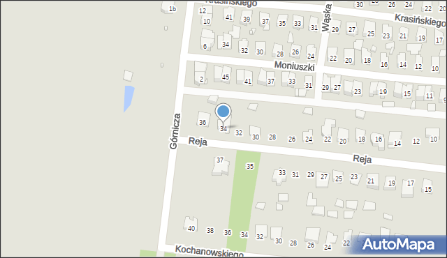 Stąporków, Reja Mikołaja, 34, mapa Stąporków