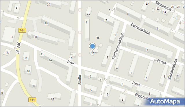 Starachowice, Reja Mikołaja, 10, mapa Starachowic