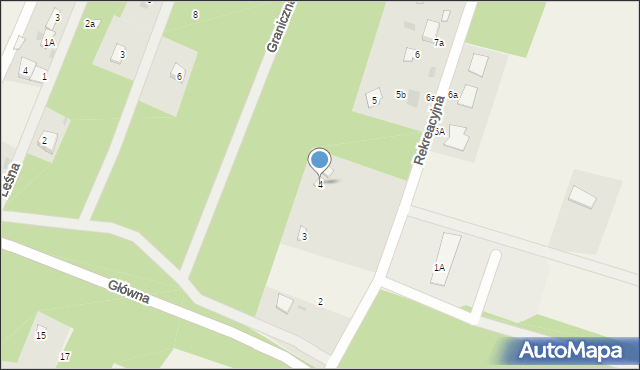 Stare Bosewo, Rekreacyjna, 4, mapa Stare Bosewo